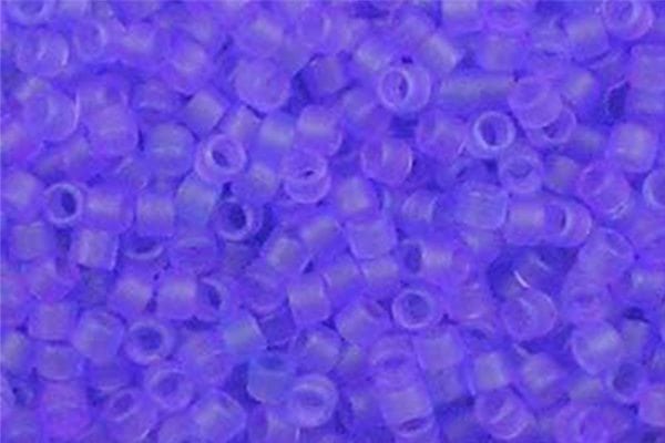 Transparent Purple Matted Delica Beads