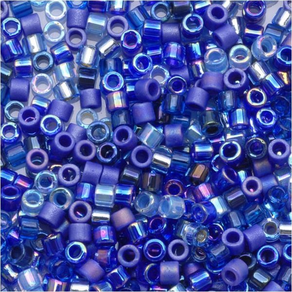 Blue Tones Mix Delica Beads