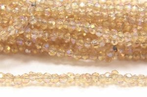 Golden Champagne AB Size 11 Micro Crystals