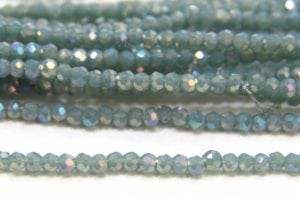 Antique Teal AB Size 11 Micro Crystals