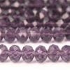 Deep Purple Lustre Facetted Crystal Donuts