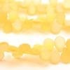 Frosted Gold Champagne AB Pip Beads