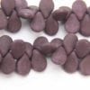 Matte Opaque Plum Pip Beads