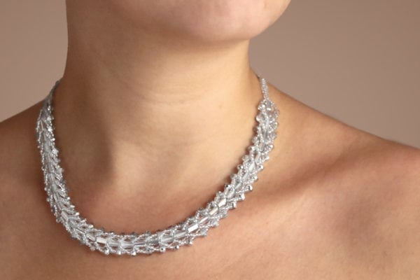 Silver Diamond Entice Necklace