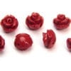 Red Rose Hand Crafted Gemstone Flowers