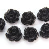 Black Rose Hand Crafted Gemstone Flowers