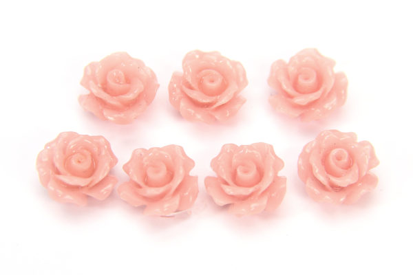 Antique Pink Rose Hand Crafted Gemstone Flowers