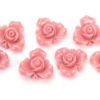 Pastel Pink Open Rose Hand Crafted Gemstone Flowers