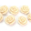 Cream Rose Hand Crafted Gemstone Flowers