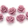 Antique Lilac Rose Hand Crafted Gemstone Flowers