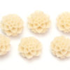 Cream Chrysanthemum Hand Crafted Gemstone Flowers