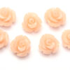 Shell Pink Rose Hand Crafted Gemstone Flowers