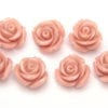 Antique Pink Rose Hand Crafted Gemstone Flowers