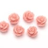 Antique Pink Rose Hand Crafted Gemstone Flowers