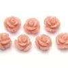 Antique Pink Rose Hand Crafted Gemstone Flowers