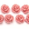 Pastel Pink Rose Hand Crafted Gemstone Flowers