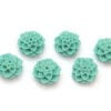 Turquoise Chrysanthemum Hand Crafted Gemstone Flowers