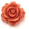 Light Coral Open Rose Hand Crafted Gemstone Flowers