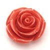 Coral Rose Hand Crafted Gemstone Flowers