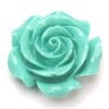 Turquoise Open Rose Hand Crafted Gemstone Flowers