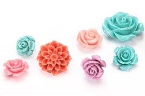 Gemstone Flower Beads