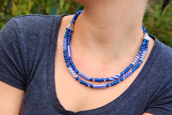 Capri Blue Florentine Carrier Tube Necklace Kit