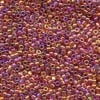 Gold Red Luster Delica Beads