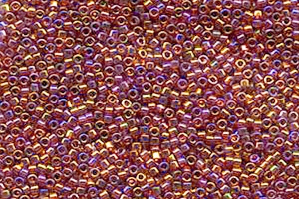 Gold Red Luster Delica Beads