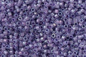 Sparkling Purple Lined Opal AB Delica Beads