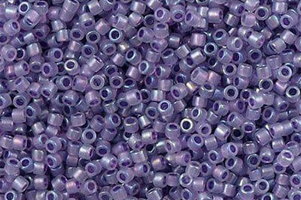 Sparkling Purple Lined Opal AB Delica Beads