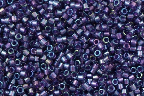 Sparkling Purple Lined Amethyst AB Delica Beads