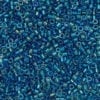 Fancy Lined Teal Blue Delica Beads