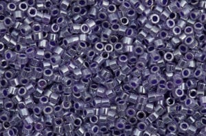 Lined Crystal Violet Delica Beads