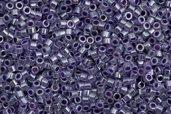 Lined Crystal Violet Delica Beads