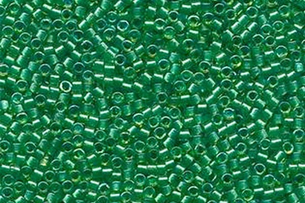 Sparkling Green Lined Chartreuse Delica Beads