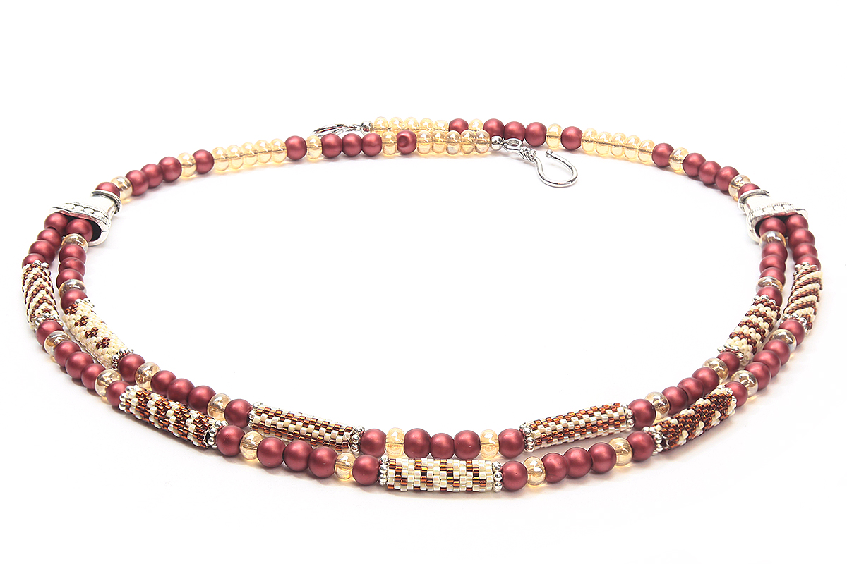 Sienna Florentine Carrier Tube Necklace Kit | Bead Spider