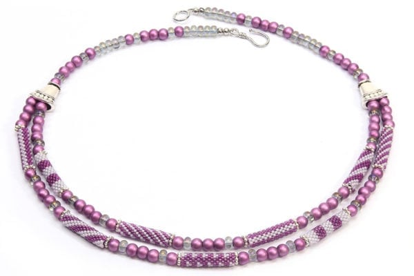 Venetian Purple Florentine Carrier Tube Necklace Kit - Image 2