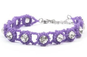 Vivid Purple Crystal Tiffany Bracelet