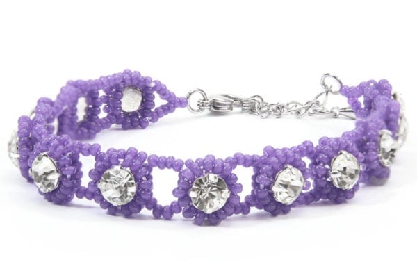 Vivid Purple Crystal Tiffany Bracelet