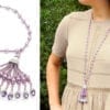 Amethyst Gatsby Tassel Necklace