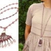 Wine Gatsby Tassel Necklace