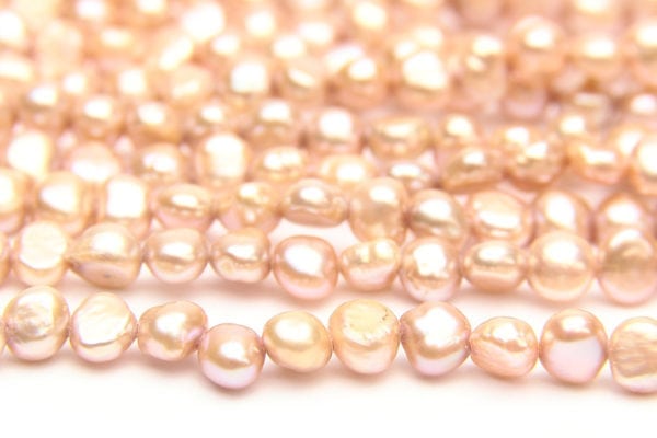 Natural Blush Nugget Pearls