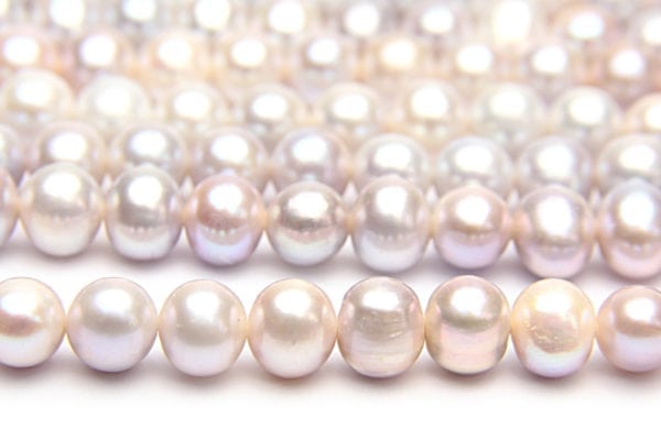 AAA-Grade Natural Silver Potato Pearls