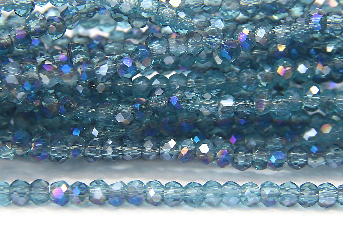 Teal Peacock Size 11 Micro Crystals