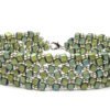 Metallic Moss Dancing Cubes Bracelet