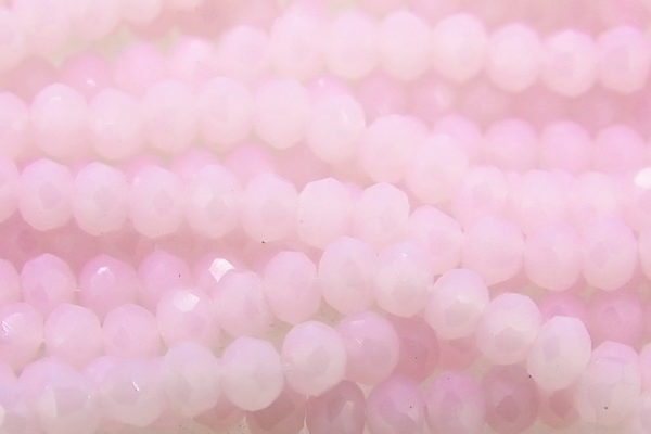 Opaque Pink Crystal Donuts