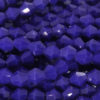 Opaque Navy Blue Crystal Bicones