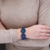 Peacock Blue Brocade Bracelet