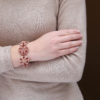 Copper Rose Brocade Bracelet