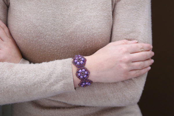 Purple Nebula Brocade Bracelet